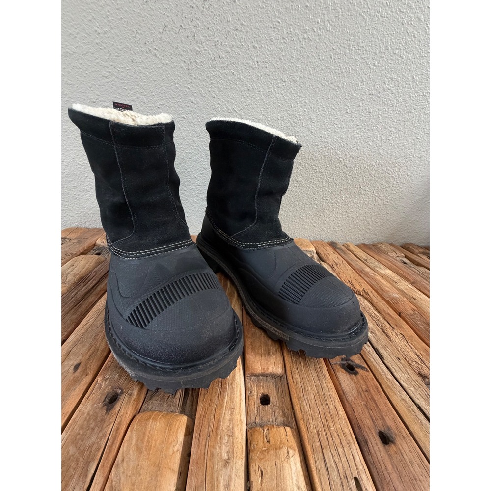 Woolrich Fully Wooly Boots Size 9 Black Waterproof Winter Snow Insulated WM5120